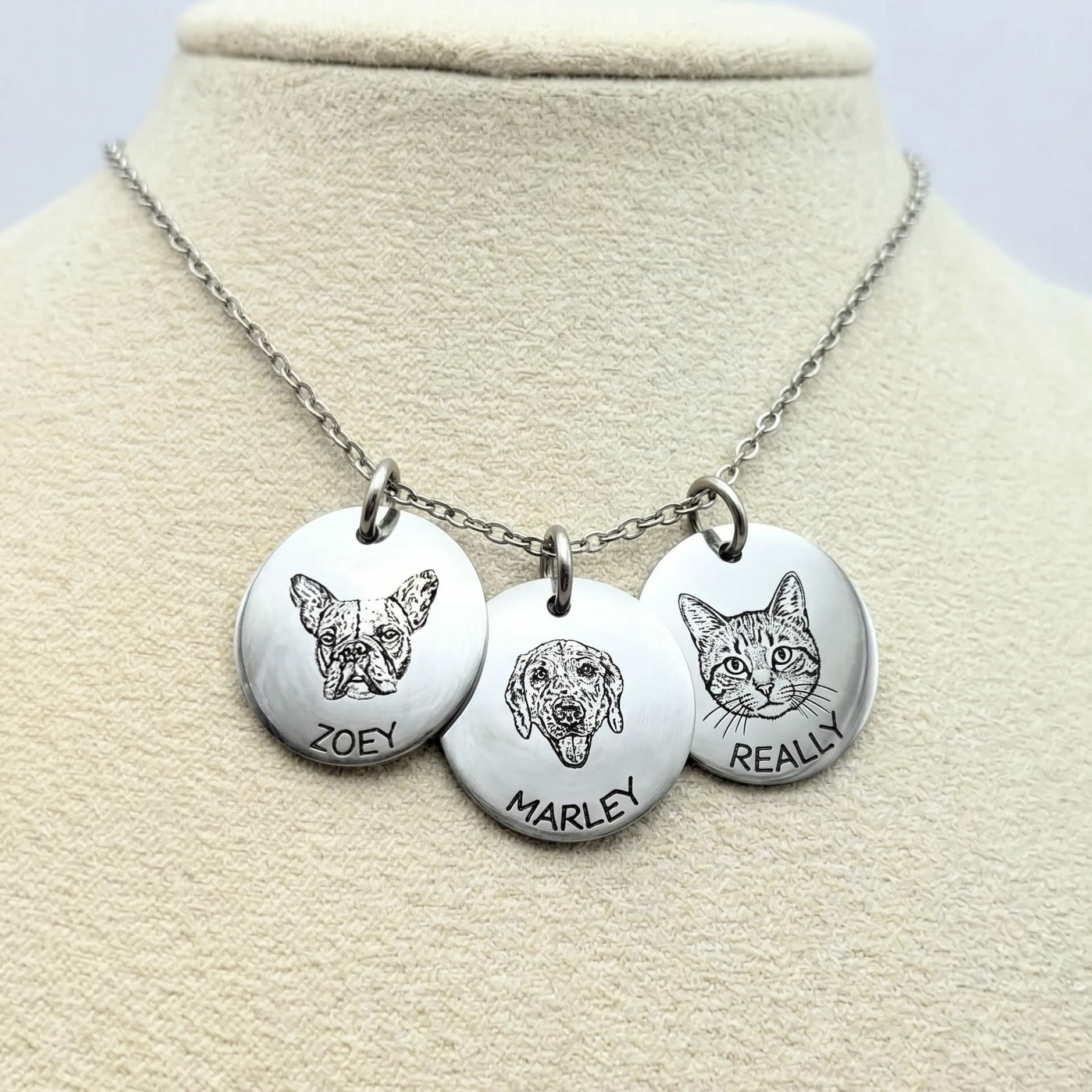 Custom Engraved Pet Necklace