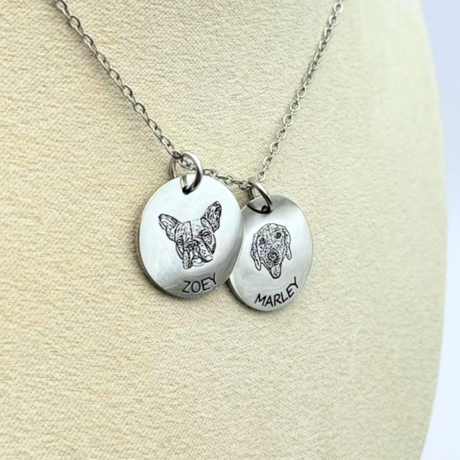 Custom Engraved Pet Necklace